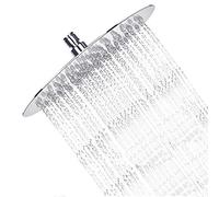 Shower Head, sinzau 8 Inch Round Rain Showerhead, 304 Stainless Steel, Ultra-Thin Design-Best Pressure Boosting