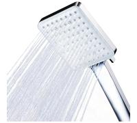 Shower Head, Square High Pressure Shower Head Universal Adjustable Replacement Power Shower Head, 6 Modes Bathroom Shower Head, Chrome