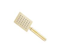 Shower Head Stainless Steel Shower Head Hand Bath Rain Circular Sprinkler(Gold)