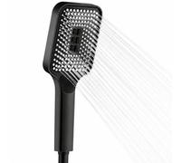 Shower Head, Universal Square Handheld Shower, Black