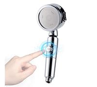 Shower Head with Stop Button, High Pressure Water Saving Universal Shower 3 Modes Spray Function, 360° Rotating