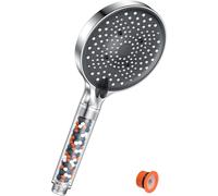 Filter Shower Head,YEAUPE PRO 6 Modes Remove Residual Chlorine,Reduces Dry Itchy Skin,Water Softener for Hard Water,High Pressure,Φ130mm,Large Powerful Flow,Universal Replacement Bathroom Shower