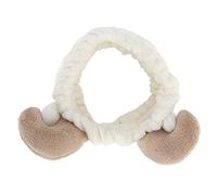 Shower Headbands, Easy To Wear Cute Anti-slip Face Makeup Headband Portable Soft for Runing for Play Yoga for Wash Face for Exercise(Claw headband beige)