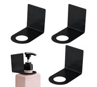 Shower Holder for Shampoo | 3 Pieces Waterproof Storage Hooks | Adhesive Wall Bathroom Shower Organization,for Bottle Conditioner Soap Dispenser Marble Metal Glass Wood Wall Home Apartment