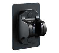Shower Holder - Homiladi Shower Attachment for Bath Taps | Self-Adhesive & Adjustable Shower Holder | No-Drill Waterproof Home Essentials for Shower Kids Shower Bathroom Shower (Black)