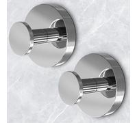 Shower Hooks for Inside Shower,Suction Cup Hooks for Glass Window,Removable Towel Hooks for Bathrooms,2 Packs(Mirror)
