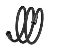 Shower Hose 1.5/2 M Flexible Shower Hose Universal GI/2 Anti Winding Handheld Bathroom Pipe Water Bath Nylon Tube Accessories(Black-1.5Meter)