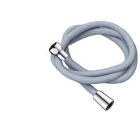 Shower Hose 1.5/2M Silicone Flexible Shower Hose Anti-Winding High Pressure Pipe Explosion-Proof Tube Bathroom Accessories(Light Grey,150CM)