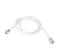 Shower Hose 1PC Shower Hose Thickened Explosion-Proof Silicone Hot Water Rain Shower Pipe Thread G1/2(White)