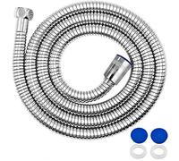 Shower Hose 2m Extra Long, Stainless Steel Replacement Shower Hose Flexible Anti-Kink Universal G1/2 Fit for Shower Heads & Bath Taps