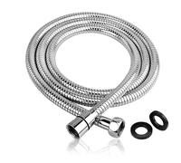 Shower Hose 2m, Stainless Steel Shower Hose, Universal G1/2 Thread Shower Hose Connector, Anti-Kink Leakproof High-Pressure Shower Pipe for Bathroom Wet Room, 9mm (Outer)/6mm(Inner), Anti-Tangle