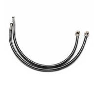 Shower Hose 2Pcs Stainless Steel Braided Tube Shower Hose Heat Resistant Faucet Basin Faucet Sink Kitchen Bathroom(60cm 23.6in)