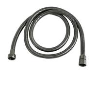 Shower Hose Bathroom Fitting Stainless Steel PVC Soft Bath Tube Accessory 1.5 Meter Water Pipe Connector Chrome Gold for Bathroom Showers(SS Gray)