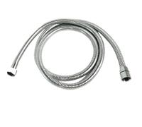Shower Hose Bathroom Fitting Stainless Steel PVC Soft Bath Tube Accessory 1.5 Meter Water Pipe Connector Chrome Gold for Bathroom Showers(SS Chrome)