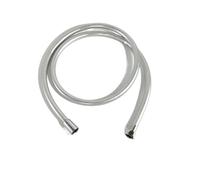Shower Hose Bathroom Fitting Stainless Steel PVC Soft Bath Tube Accessory 1.5 Meter Water Pipe Connector Chrome Gold for Bathroom Showers(PVC Chrome)