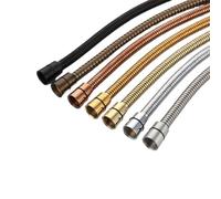 Shower Hose Black Shower Hose Bathroom Fitting Stainless Steel Soft Bath Tube 1.5 Meter Water Pipe Chrome,Burshed Gold,Grey,ORB Shower Pipe(Gun Metal Hose)