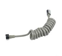 Shower Hose Constructed with PU and Metal Spring Elements for Bathroom Shower Head Bidet and Angle Valve Water Routing (Gray 1.5M)