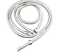 Shower Hose Flexible Shower Hose 1m/1.5m/2m Long Plumbing Hoses Stainless Steel Chrome Bathroom Accessories Water Head Showerhead Pipe(Copper Core,1.5M)