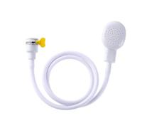 Shower Hose for Bath Taps, Single Tap Shower Attachment, Bath Tap Shower Hose Attachment with Secure Locking Mechanism, Suitable for Various Bathroom Setups, Dimensions 130 by 3.8 Cm