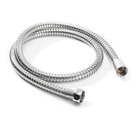 Shower Hose G1/2 Inch Flexible Shower Hose 1m/ 1.5m/ 2m Plumbing Hoses Stainless Steel Chrome Bathroom Water Head Showerhead Pipe (Color : 1.5m)