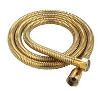 Shower Hose Gold Stainless Steel Flexible Long Bathroom Water Extension Plumbing Pipe Pulling Tube Head(80cm)