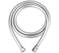 Shower Hose PVC High Pressure Silver & Black Smooth Shower Hose for Bath Handheld Head Flexible(200cm)