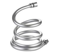 Shower Hose, PVC Pressure Shower Hose Handheld GI/2 Universal Silver/Black 1.5m/2m