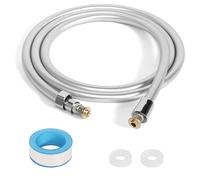 Shower Hose, PVC Shower Hose 2m Universal Long Shower Pipe, Flexible Anti-Twist Smooth Shower Pipe Hose for Bathroom Fittings Replacement Silver