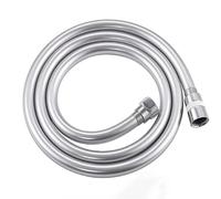 Shower Hose Shower Hose 1.5m/2m/3.0m Thicken PVC Electroplating Handheld Shower Head Hose for Bathing Cleaning Universal(Silver,2m)