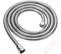 Shower Hose Shower Hose Bathroom Fitting Stainless Steel Soft Bath Tube 1.5/2 Meter Water Pipe(Silver,2.0M)