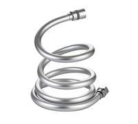 Shower Hose, Shower Pipe Hose Pressure Shower Hose Plumbing USO apto para Bathroom Accessories PVC Flexible Handheld Anti Winding GI/2 Universal Hose(Silver,1.5m)