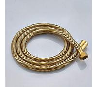 Shower Hose, Stainless Steel Universal Replacement Hose,Shower Chrome Polished 150cm G1/2 Bathroom Accessories Solid Brass Flexible Bath Contect Hand Pipe(Gold 150cm)