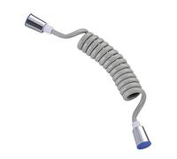 Shower Hose, Stainless Steel Universal Replacement Hose,Shower Spring Flexible Retractable for Head Toilet Bidet Water Pipe(Gris,150cm)