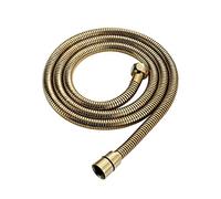 Shower Hose,taps Flexible Pipe， 59" Handheld Shower Head Hose Lightweight and Flexible Bathroom Hand Held Showerhead Hose Replacement with Brass Insert and Nut,Black (Color : Titanium Gold)