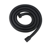 Shower Hose1M Stainless Steel Shower Hose, Black, 1M Anti-Kink & Anti-Explosion and Leak Proof Hose Pipe,Chrome