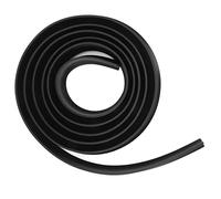 Shower Insulation Strip Water Insulation Strip Shower Barrier Self Adhesive TPE Material 3meter/9.8ft Long Flexible Design for Bathroom Wet Dry Separation with Black Color