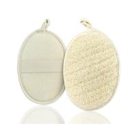 Shower Loofah Men - Large Exfoliating Body Scrubber Sponge for Men, Natural & Eco-Friendly Bath Puff for Back, Skin Cleansing & Deep Wash, Ideal Shower Gift (Pack of 2)