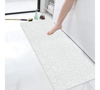 Shower Mat (120 x 40 cm), Non Slip Bath Mats for Inside Bath, Anti Mould Antibacterial PVC Loofah Shower Mat, Soft Comfort Bath Mat Massage Mat for Shower Stall, Quick Drying