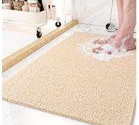Shower Mat, 60x90cm Large Anti Mould PVC Loofah Bath Mat for Bathroom Wet Area Bath Tub, Non Slip Loofah Inside Shower Floor Mats, Quick Drying