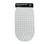 Shower Mat Anti Slip,Anti Mould, Machine Washable Bath Mat For Walk In Shower Tray, Bathtub Shower Mats NonSlip Drain Holes Suction Cups,Latex Free White 70cmx35cm