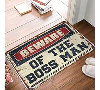 Shower Mat For Beware Of The Boss Man Cave Man Bar Floral