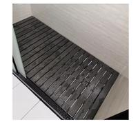 Shower Mat for Indoor Outdoor, Wooden Floor Mat for Bathroom, Wood Duck Board Rectangular Bath Mats, Non-Slip Heavy Duty, Imitation Wood, Hygienic, Moisture-Proof(B,W65xL75cm/W25xL29in)