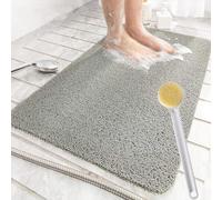 Shower Mat for Inside Shower, Loofah Bath Mat Non Slip Anti Mould Antibacterial Soft PVC Bath Mat for Bathroom Wet Shower Areas (80 x 50 cm)