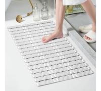 Shower Mat Non Slip Anti Mould,Shower Mats for Inside Shower,Bath Matt Non Slip,Shower Tray & Bathroom Tiles Rubber Bath Mats With Suction Cups for Elderly Maternal Machine Washable (90×40cm)