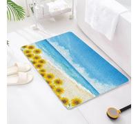Shower Mats Non Slip, 120x200cm, Bath Mat for inside Shower, Loofah Mats for Shower and Bathroom, Quick Drying, Green Beige