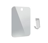 Shower Mirror Shatterproof Frameless No Drill Mount with Hook