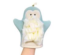 Shower Mitten Exfoliator | Cute Cartoon Hand Scrub Gloves | Shower Puff and Mitt, Bathing Accessories for Dead Skin Removal
