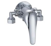 Shower Mixer Tap, Bathroom Brass Chromed Shower Mixer Valve Control Switch, Wall Mounted Faucet, Bath Taps for Cold and Hot Water