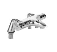 Shower Mixer Thermostatic Shower Tap Modern Chrome Bathroom Bar Shower Value with Bath Filler Spout