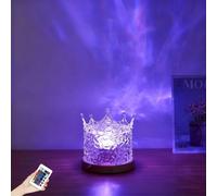 Shower Mood Light for Bathroom, 16 Colors Adjustable Northern Lights Projector, Aurora Light Galaxy Projector with Remote, LED Water Wave Sensory Lights for Bedroom, Living Room, Bathroom (A)